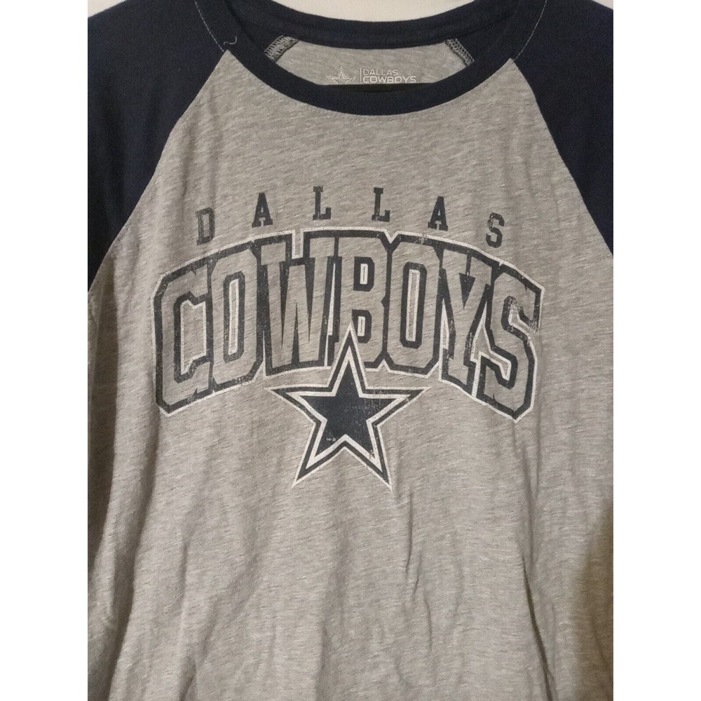 Dallas Cowboys Long Sleeve Shirt Size Large Blue Gray